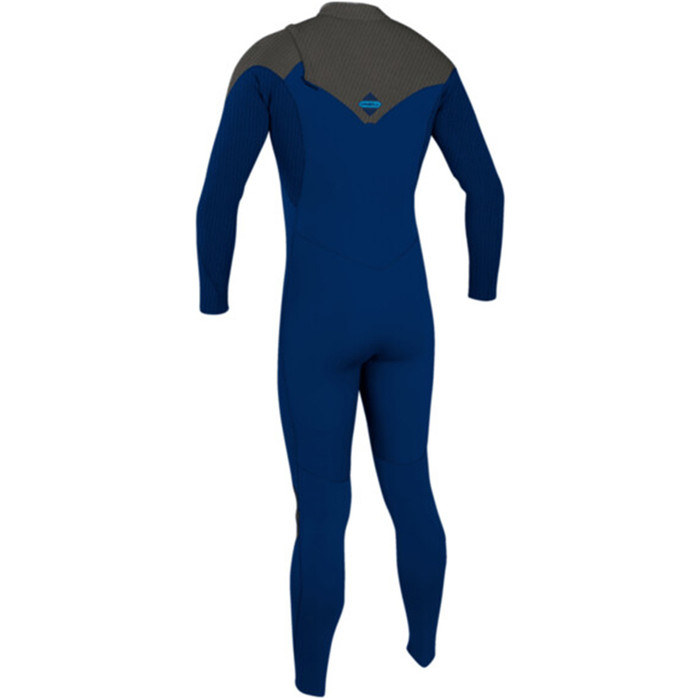 2024 O'Neill Hombres Hyperfreak Comp 4/3mm Zip Free Neopreno 4971 - Navy / Raven